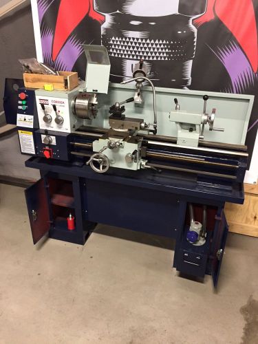 12&#034; x 30&#034; bolton gear-head metal lathe with coolant system, stand and work light for sale