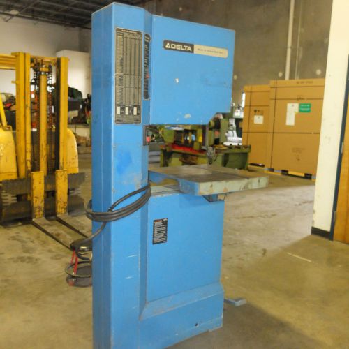 20” delta wood/metal vertical band saw, model 28-663, needs work for sale