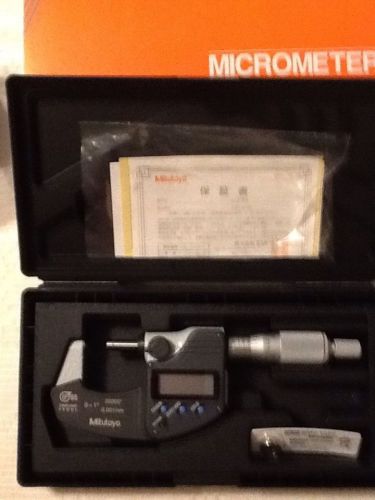 Mitutoyo 395-371 digital ip65 micrometer mic nib spherical anvil/spindle spc for sale