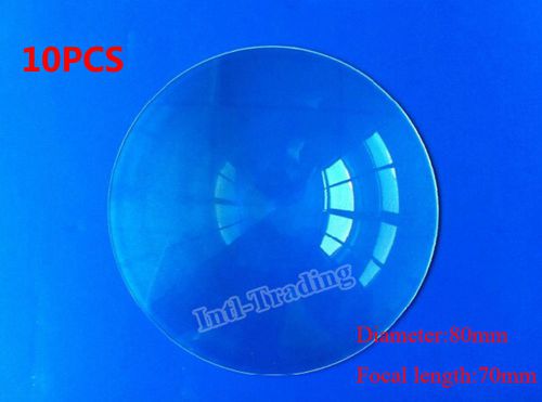 10X 80mm Diameter Fresnel Lens DIY TV Projection Solar Cooker &amp;70mm Focal Length