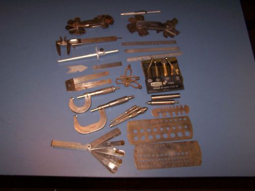 Radius gages micrometers pin vices others for sale