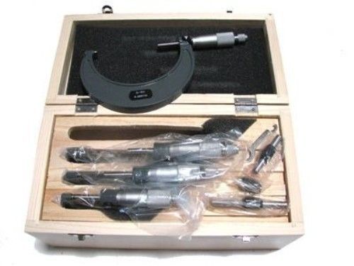 Micrometer Set Outside C-Type Carbide Tip Premium 0-4