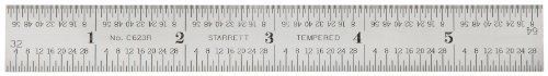 Starrett C623R-6 Steel Rule With Letter And Number Drill Sizes  10R Graduation