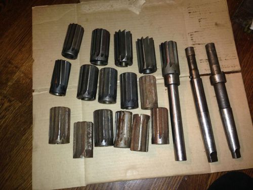3 ARBOR TAPERS &amp; 16 SHELL REAMERS HEADS WHITMAN MORSE CLEVELAND BUTTERFIELD