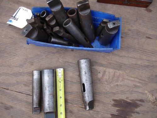 Drill sleeve adaptors big lot of 19 drill sleeves for sale