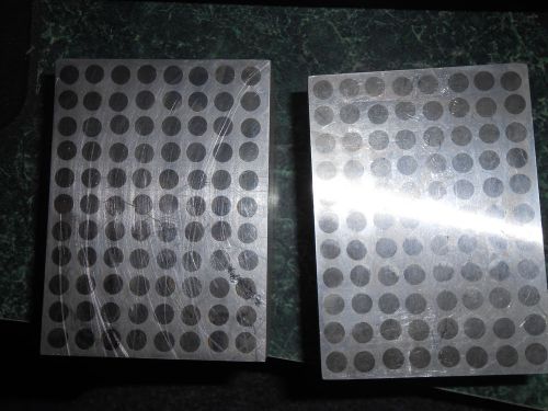 MAGNETIC-grinding-EDM-BLOCKS .943-thick-aluninum-with .187  steel pins