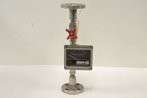 Brooks 3604ea1l2g1d 3604 &amp; 09 hi pressure thru-flow indicator flowmeter b320725 for sale