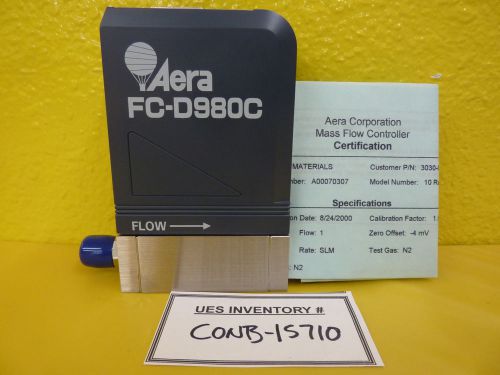 Aera 10 Ra FC-D980C Mass Flow Controller AMAT 3030-07513 Refurbished