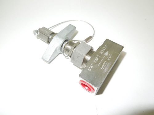 Dmt mpl2525a 1/4&#034; gage valve npt connection 6000 psi ss-spl.bnt          &lt;257nw for sale