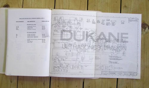 Six assorted dukane ultrasonic welder service &amp; maintenance manuals for sale