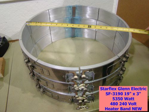 Starflex glenn sf-3190 10-4360-09 19&#034; x 3&#034; 5350 watt 480 240 v heater band new for sale
