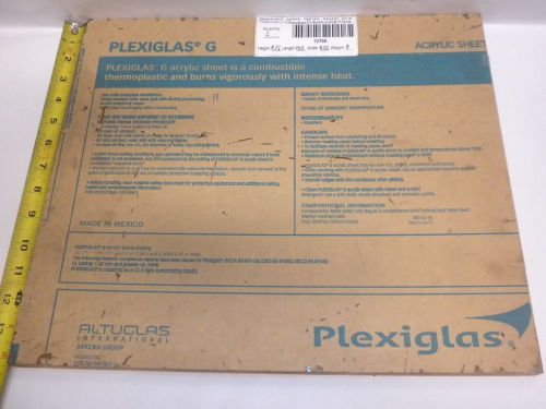 Altuglas Plexiglas G Acrylic Cell-Cast Sheet 0.75&#034; x 16&#034; x 14&#034;