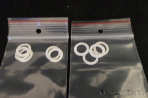 Lot of (10) Expanded PTFE Teflon Sealing Washer, 7/16&#034; x 5/8&#034; x 1/16&#034;
