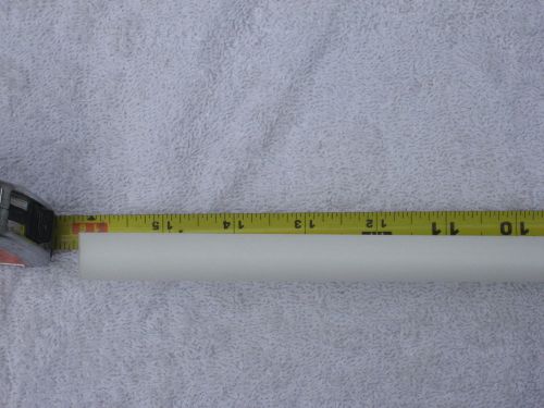 DELRIN ROD 5/8&#034; (.627 dia) WHITE round rod stock end cuts approx.16&#034; long 2 pcs.