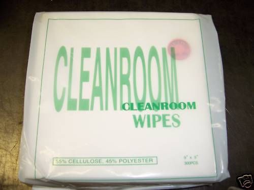 9 x 9 Clean room wipes, wiper, 300 pack