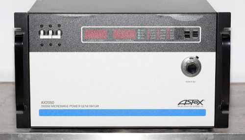 Mks astex ax2050 2,500 w microwave power generator, model # fi20195 for sale
