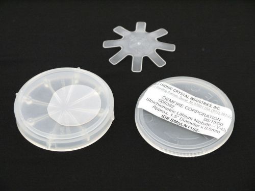 Deltronic crystal 009382 y-cut stoichiometric lithium niobate wafer 1.5”x.5mm for sale