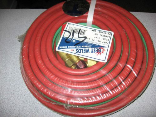 1/4 inch twin welding hose 25 foot long new for sale