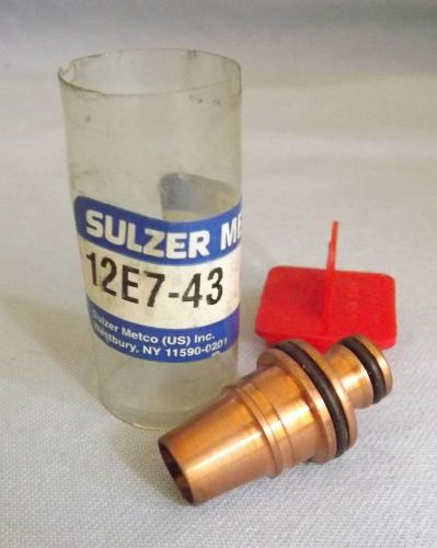 SULZER METCO 12E7-43 NOZZLE PROP 3/16 ASSEMBLY NEW - FREE SHIP  W12-743 A-FLAME