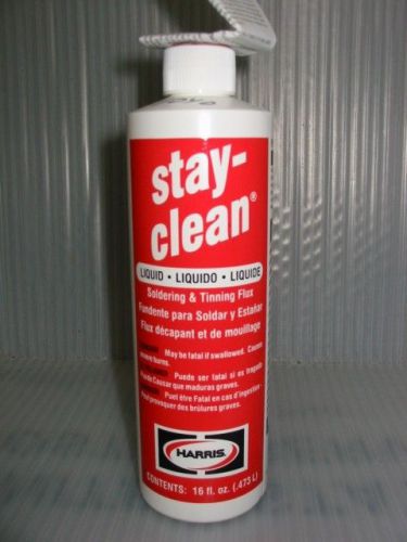 Harris stay-clean liquid flux - 16oz bottle for sale