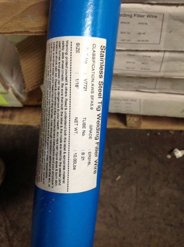 Stainless Steel ER316L 1/16&#034; x 36&#034; Tig Wire 10 Lb Tube
