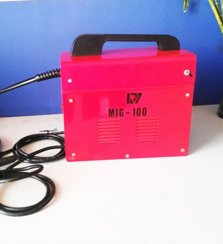 NEW MIG 100 Flux Wire WELDING MACHINE 220V WELDER Auto Feeding Torch US Plug BB