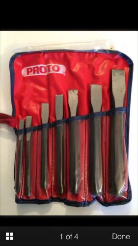Proto Professinal 7pc Set Aloy Hex Cold Steel Chisel With Pouch