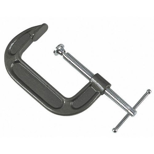 Woodworking 6&#034; industrial c-clamp, cast iron body, machined steel screw, for sale