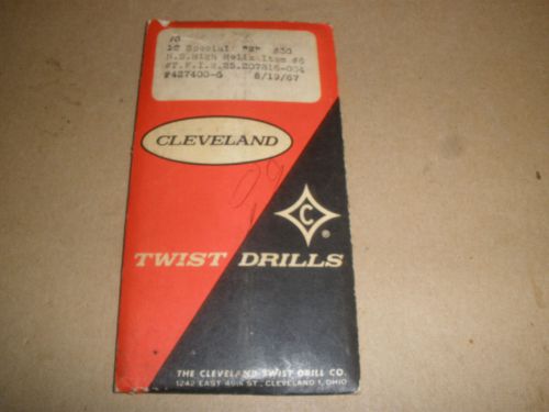 Cleveland #30 High helix black oxide taper length drill (10) total USA made