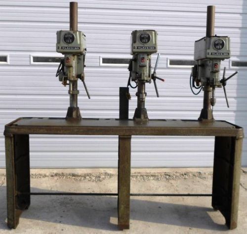 CLAUSING 3 SPINDLE DRILL PRESS, MODEL #1635, SERIAL #118950, #118951, #118952