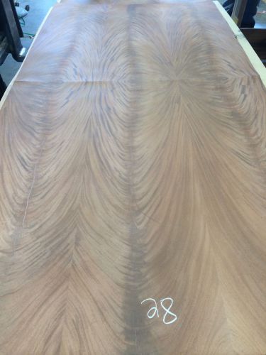 Wood veneer crotch mahogany 48x98 1pcs total 20mil paper backed &#034;exotic&#034; crlm28 for sale