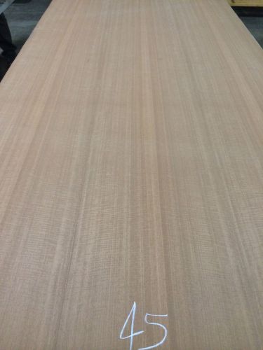 Wood Veneer Ribbon Striped Sapele 48x98 1pcs total 10Mil Papered &#034;EXOTIC&#034; WWF 45