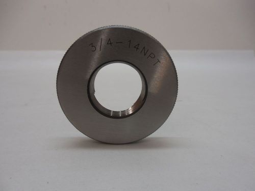 3/4&#034;-14 step ring gage new machinist toolmaker inspection for sale