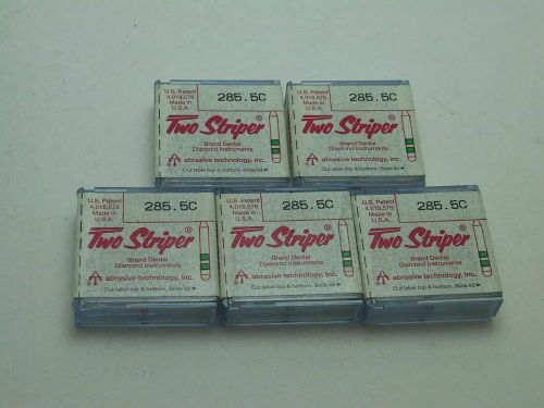 ESPE Premier Dental Two Striper Diamond Burs 285.5C 5/pack Football Shape