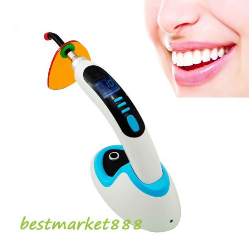 A+teeth whitening cl8 wireless cordless led dental curing light lamp1800mw blue for sale
