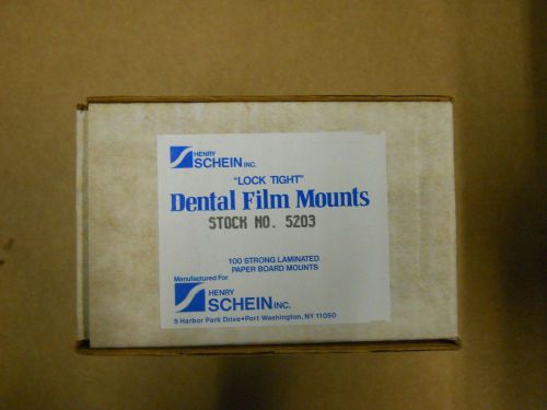 Henry Schein Dental X-Ray Film Mounts #5203 (Pack Of 100)