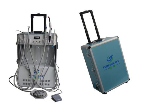 Dental all in one portable delivery unit+scaler+curing light+fiber handpiecetube for sale