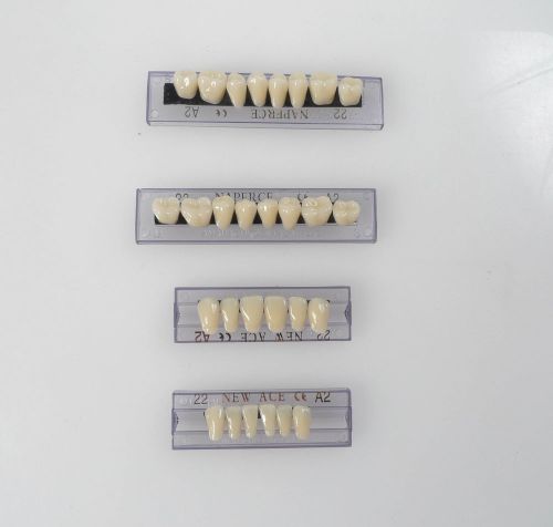1  complete set acrylic upper &amp; lower denture teeth a2 for sale