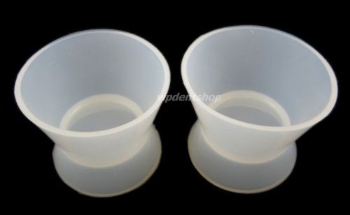 50 pcs New Dental Lab Silicone Mixing Bowl Cup Middle 25ml