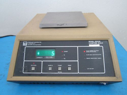 National Controls, Inc. Model 5835W Counting Scale, *Tested Functional*