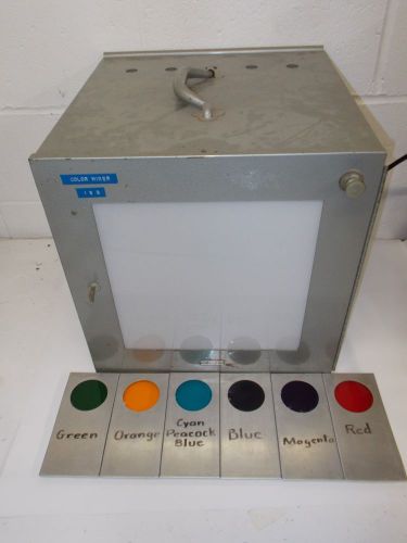 Vintage Welch Scientific Classroom Demo Color Mixing Experiment Light Box Mixer