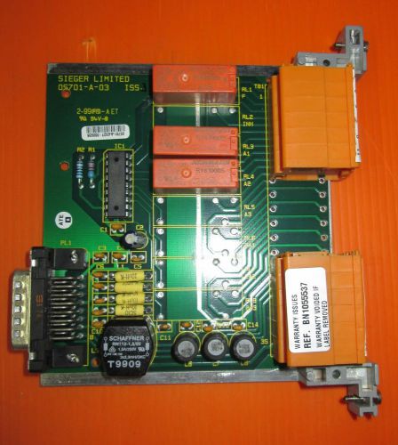 Sieger 05701-a-03 iss 05701-a-0256 iss3 gas detector triple dpco relay for sale