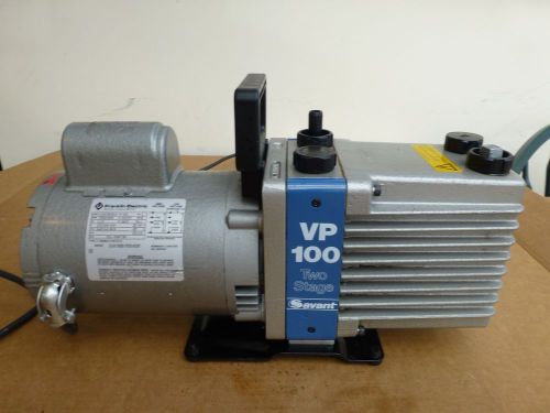 Savant vp100 2 stage high vacuum pump w/ franklin 1/2 hp motor vp 100 guaranteed for sale