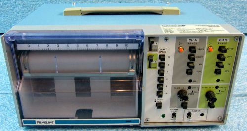 #1 soltec 4202 2-pen 2-channel portable pen strip chart recorder, analog - used for sale