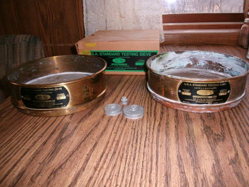 Usa standard testing sieve# 50 &amp; 100      w s tyler inc. lot of two for sale