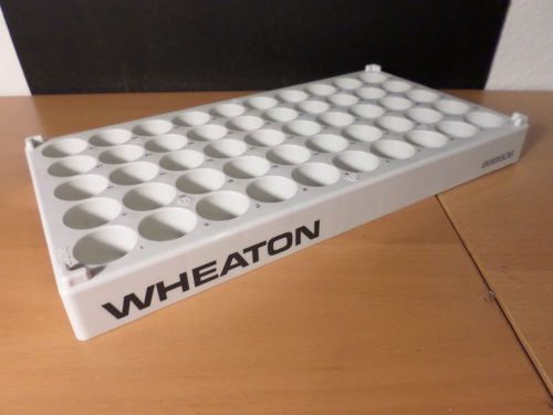 Wheaton polypropylene 50-position 20ml scintillation vial rack holder support for sale