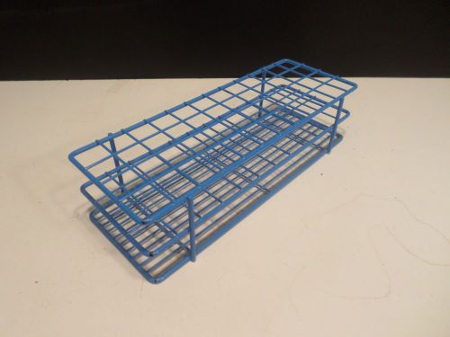 BEL-ART Blue Epoxy-Coated Wire 48-Position Place 16-18mm Test Tube Rack Support