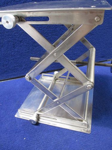 #K266 Lab Jack Lift Stainless Steel 12&#034; X 12&#034; Manual