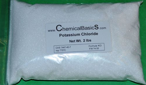 POTASSIUM CHLORIDE 2 lbs - muriate of potash - used in fertilizer, solder flux