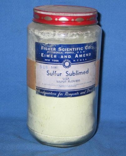 Sulfur sublimed 1/2 pound Fisher S-591